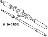0122-CR50 - STEERING TIE ROD