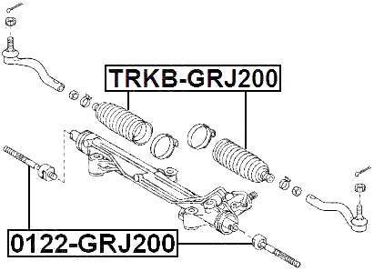 0122-GRJ200 - STEERING TIE ROD