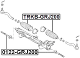 0122-GRJ200 - STEERING TIE ROD