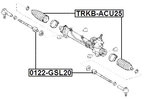 0122-GSL20 - STEERING TIE ROD