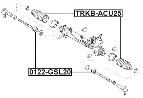 0122-GSL20 - STEERING TIE ROD