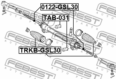 0122-GSL30 - STEERING TIE ROD