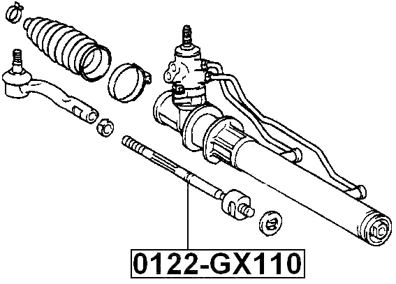 0122-GX110 - STEERING TIE ROD
