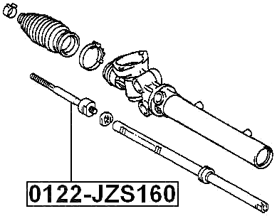 0122-JZS160 - STEERING TIE ROD