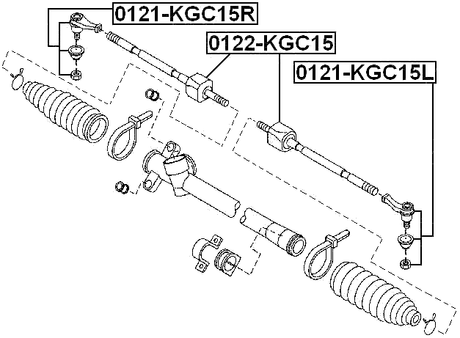 0122-KGC15 - STEERING TIE ROD