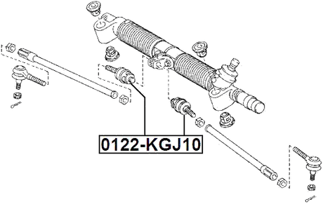 0122-KGJ10 - STEERING TIE ROD
