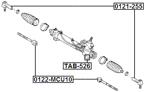 0122-MCU10 - STEERING TIE ROD