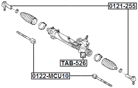 0122-MCU10 - STEERING TIE ROD