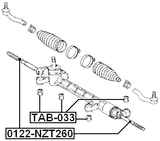0122-NZT260 - STEERING TIE ROD