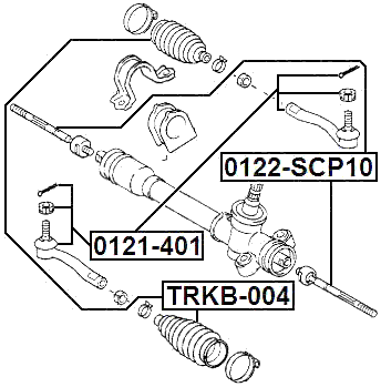 0122-SCP10 - STEERING TIE ROD