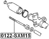 0122-SXM15 - STEERING TIE ROD