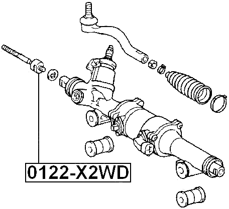 0122-X2WD - STEERING TIE ROD