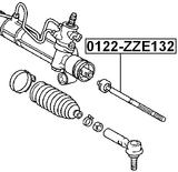 0122-ZZE132 - STEERING TIE ROD