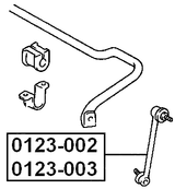 0123-003 - FRONT LEFT STABILIZER LINK / SWAY BAR LINK