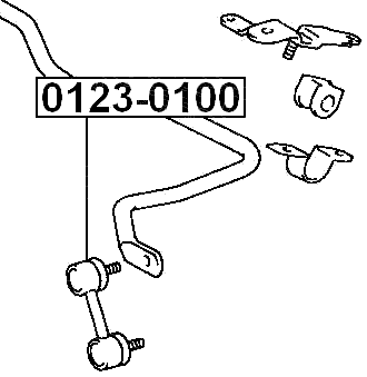0123-0100 - FRONT STABILIZER LINK / SWAY BAR LINK