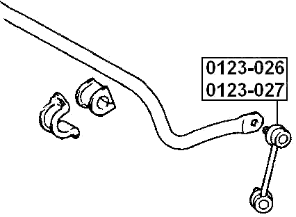 0123-027 - REAR LEFT STABILIZER LINK