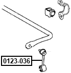 0123-036 - REAR STABILIZER LINK