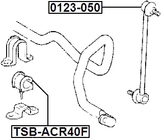 0123-050 - FRONT STABILIZER LINK / SWAY BAR LINK