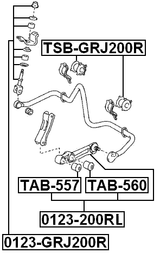 0123-200RL - REAR STABILIZER LINK
