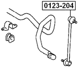 0123-204 - FRONT STABILIZER LINK / SWAY BAR LINK