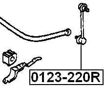 0123-220R - REAR STABILIZER LINK