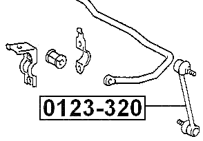 0123-320 - REAR STABILIZER LINK