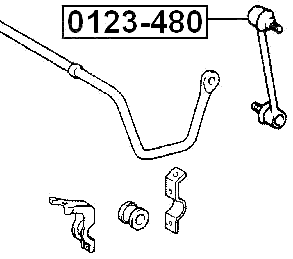 0123-480 - REAR STABILIZER LINK