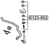 0123-502 - REAR STABILIZER LINK