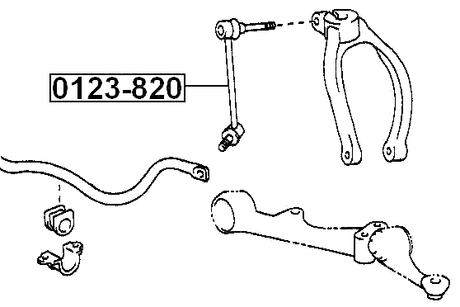 0123-820 - FRONT STABILIZER LINK / SWAY BAR LINK