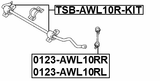 0123-AWL10RR - REAR RIGHT STABILIZER LINK