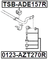 0123-AZT270R - REAR STABILIZER LINK