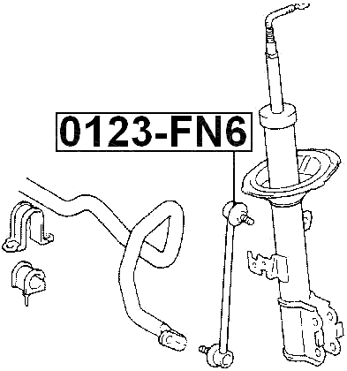0123-FN6 - FRONT STABILIZER LINK / SWAY BAR LINK