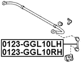 0123-GGL10LH - REAR LEFT STABILIZER LINK