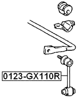 0123-GX110R - REAR STABILIZER LINK