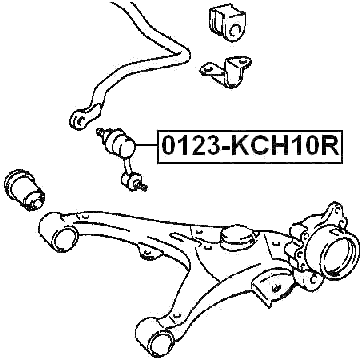 0123-KCH10R - REAR STABILIZER LINK