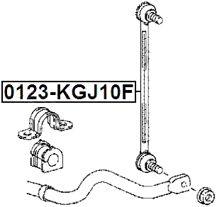 0123-KGJ10F - FRONT STABILIZER LINK / SWAY BAR LINK