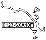 0123-SXA10F - FRONT STABILIZER LINK / SWAY BAR LINK