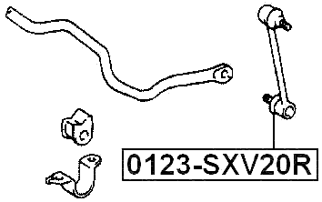 0123-SXV20R - REAR STABILIZER LINK