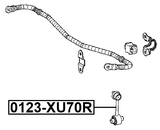 0123-XU70R - REAR STABILIZER LINK