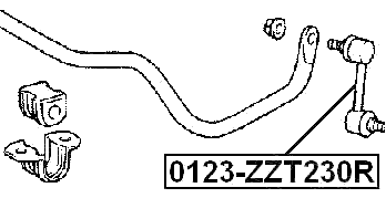 0123-ZZT230R - REAR STABILIZER LINK