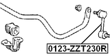 0123-ZZT230R - REAR STABILIZER LINK