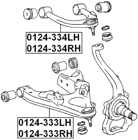 0124-333LH - LEFT LOWER FRONT ARM
