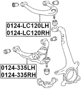 0124-335LH - LEFT LOWER FRONT ARM