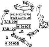 0124-GX100RH - RIGHT UPPER FRONT ARM