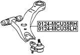 0124-MCU35RH - RIGHT FRONT ARM