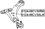 0124-MCV30LH - LEFT FRONT ARM