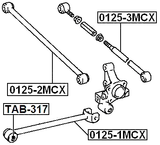 0125-1MCX - REAR TRAILING ROD