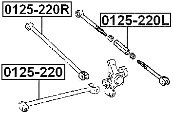 0125-220 - REAR TRAILING ROD