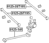 0125-2ST195 - REAR FRONT TRANSVERSE LINK