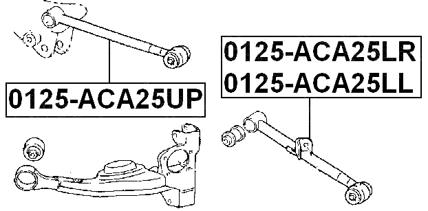 0125-ACA25UP - REAR UPPER TRANSVERSE LINK